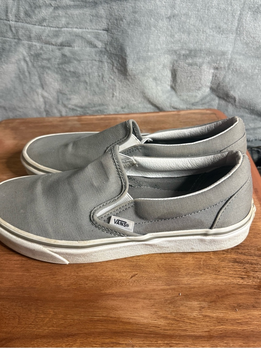 Vans Men’s Slip-On Sneakers - Gray